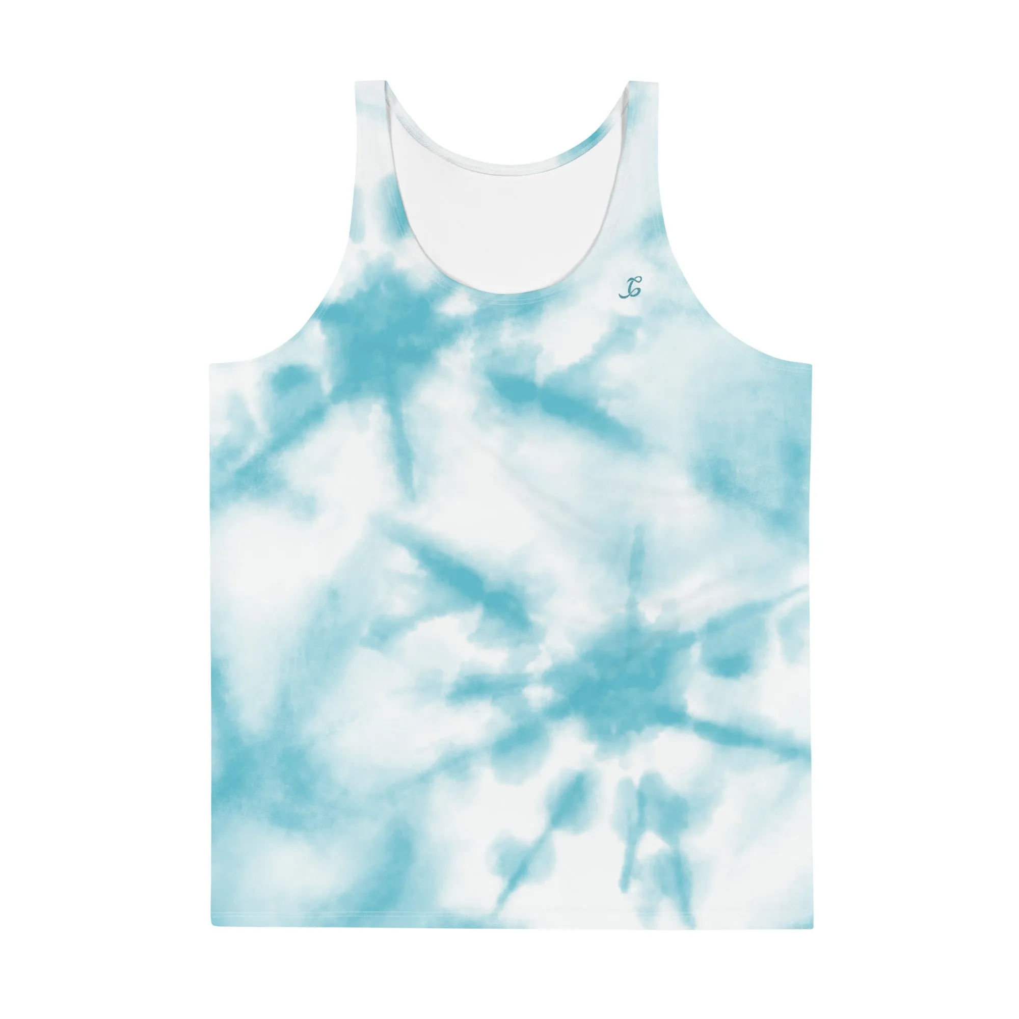 Men's Tank Top –  Ocean Breeze Tie Dye